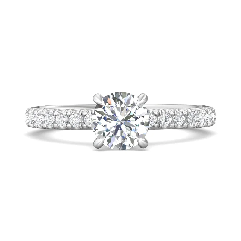 Martin Flyer 14k Round Diamond Engagement Ring