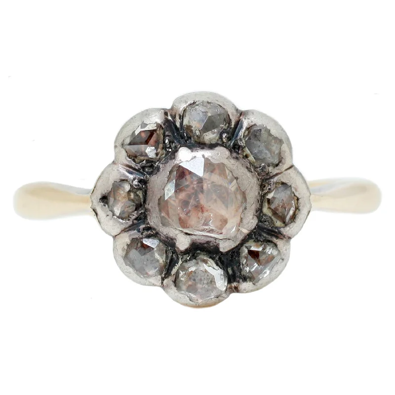 Georgian Diamond Flower Ring