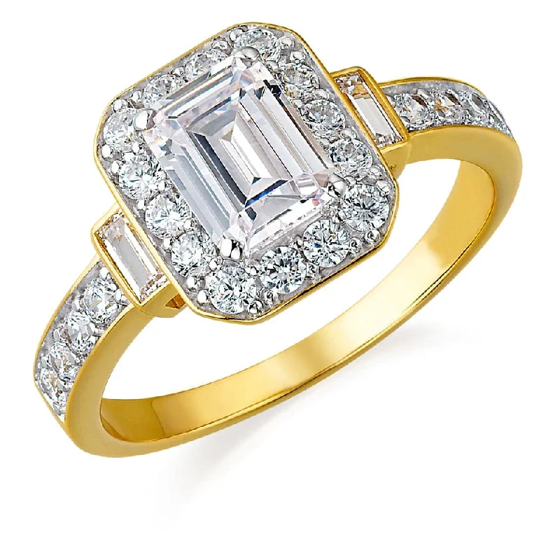 Emerald Cut Antique Ring