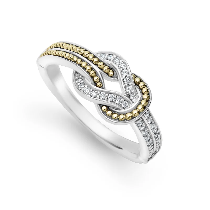 Newport Two-Tone Knot Diamond Ring