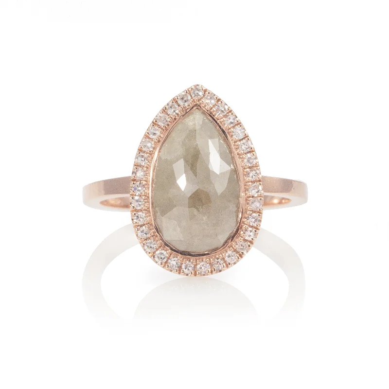 Petite Raw Diamond Love Ring