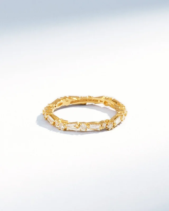 Thin Mix Diamond Eternity Band