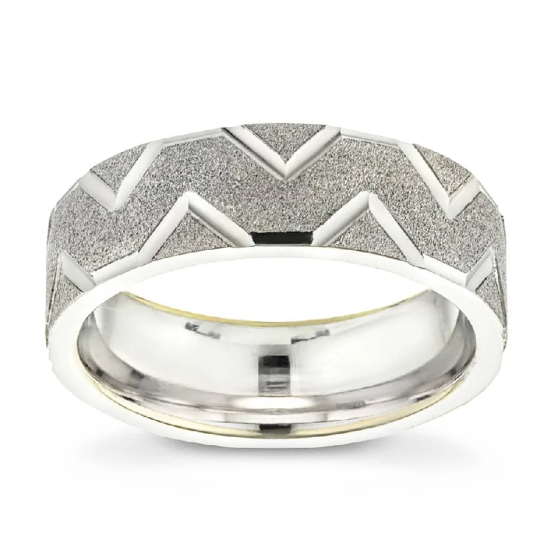 Storm Mens Wedding Band