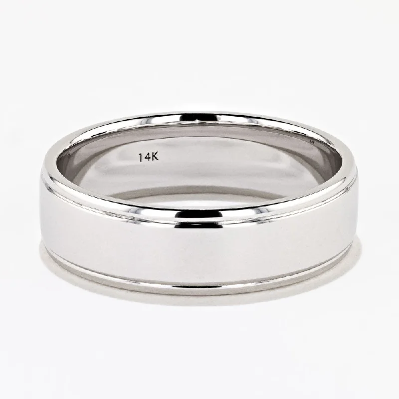 Tyler Marshall Wedding Band - 14K White Gold (RTS)