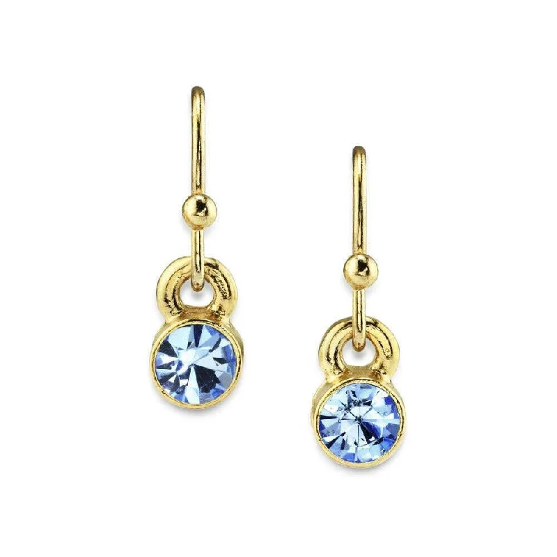 Affordable Luxury Jewelry For Every Occasion 1928 Jewelry Round Crystal Wire Drop Earrings