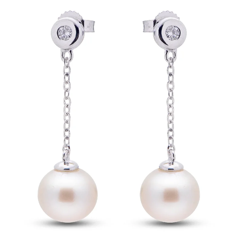 Trending Jewelry Styles Now At Limited-Time Discounts 14K Pearl and Diamond Earrings