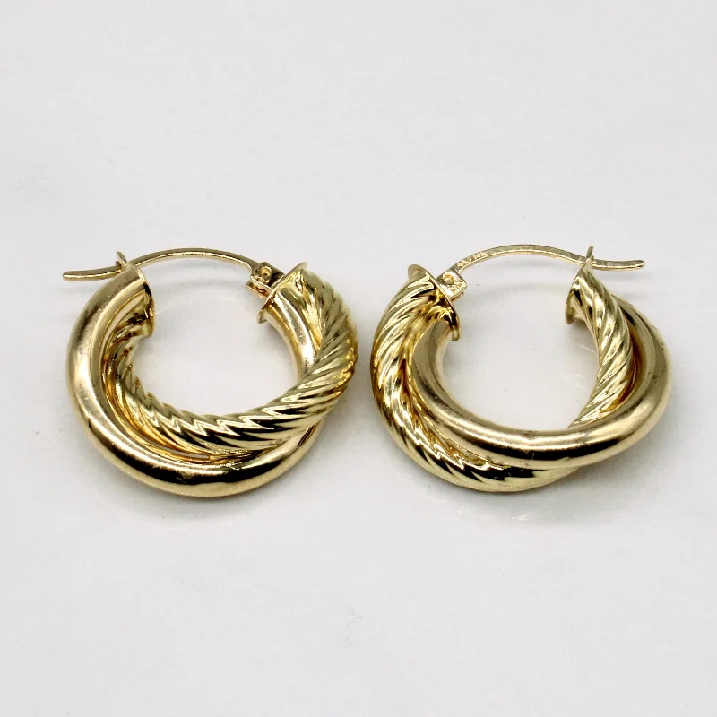 Grab Exquisite Jewelry At The Lowest Prices 14k Yellow Gold Hoop Earrings