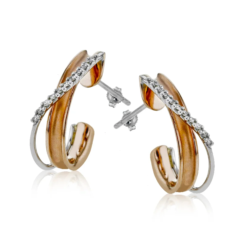 Shop Fine Jewelry With Exclusive Savings 18K Rose Gold Diamond Earrings