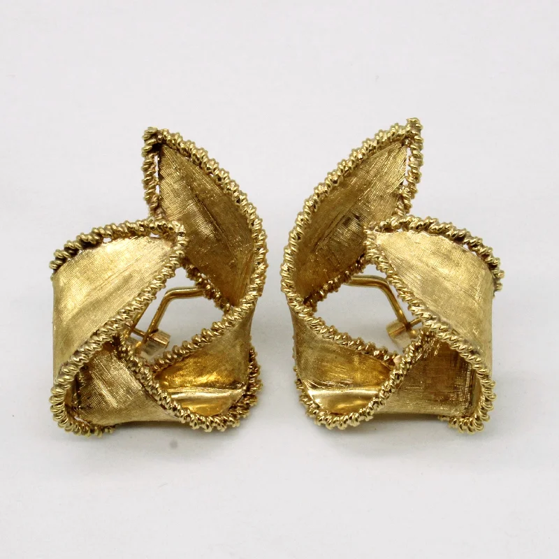 Affordable Elegance – Special Jewelry Sale Now Live 18k Yellow Gold Clip On Knot Earrings