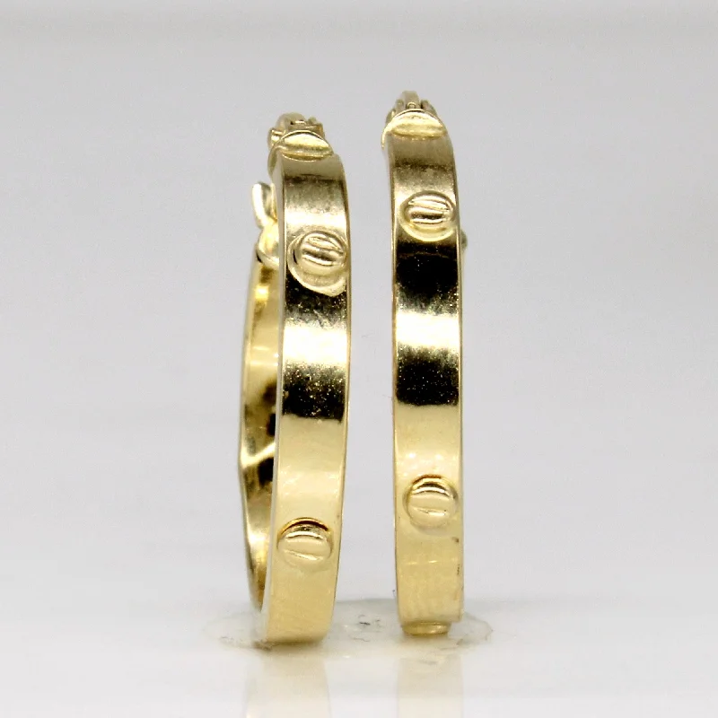 Glamorous Jewelry, Glamorous Deals – Shop Now 18k Yellow Gold Hoop Earrings