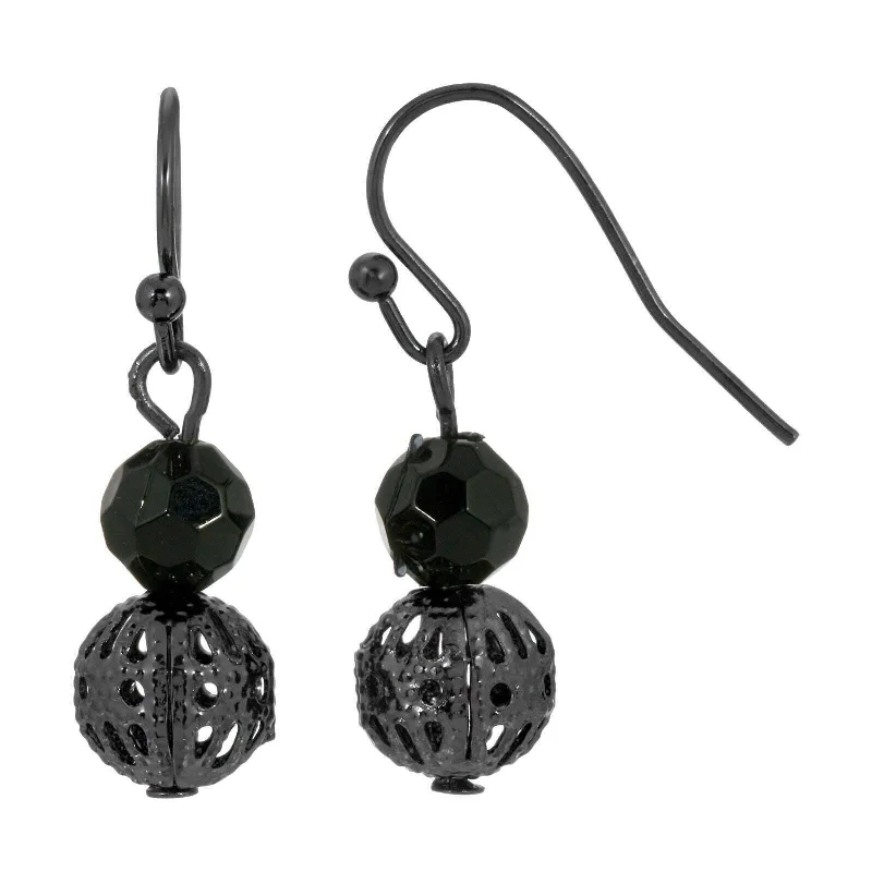 Unlock Unbeatable Jewelry Deals Before They’Re Gone 1928 Jewelry Multifaceted Bead & Ball Drop Earrings