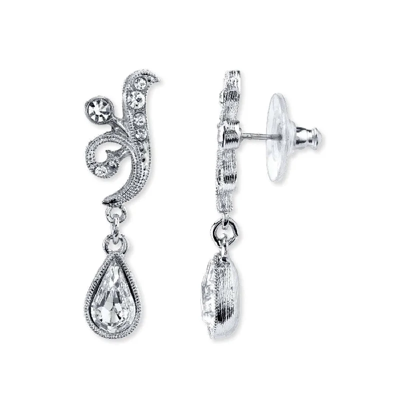 The Ultimate Jewelry Sale – Shop Premium Styles 1928 Bridal Crystal Bridal Teardrop Earrings