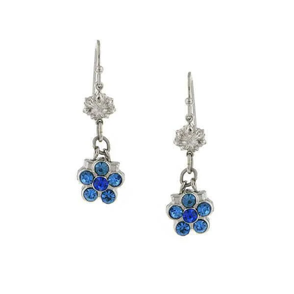 Trending Jewelry Now At Unbeatable Prices 1928 Jewelry Flower Crystal Dangle Earrings