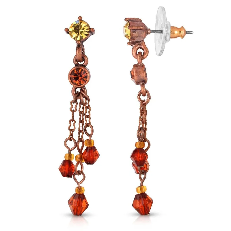 Get The Jewelry You Love At A Price You Love 1928 Jewelry Light Colorado Topaz Tassel Earrings