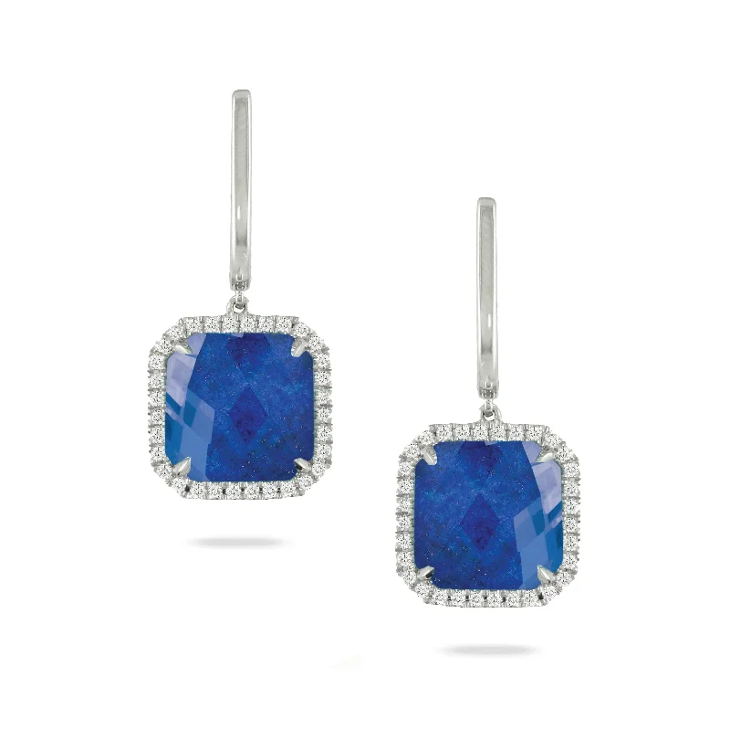 Limited-Stock Jewelry Sale – Once It's Gone, It's Gone Diamond Lapis Drop Earrings