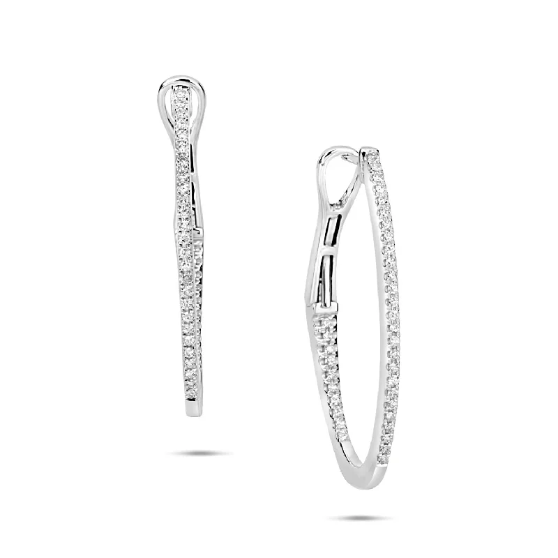 Luxury Jewelry Sale – Elegant Styles At Unbeatable Prices Diamond Oval Hoop Earrings