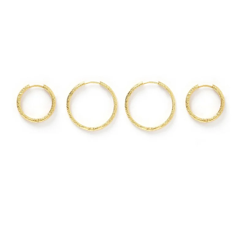 Breathtaking Jewelry At Limited-Time Savings Double Hoop Earring Stack - Gold