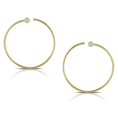 Special Sale On Handcrafted Jewelry – Shop Today Doves - Diamond Fashion Collection - Diamond Hoop Earrings