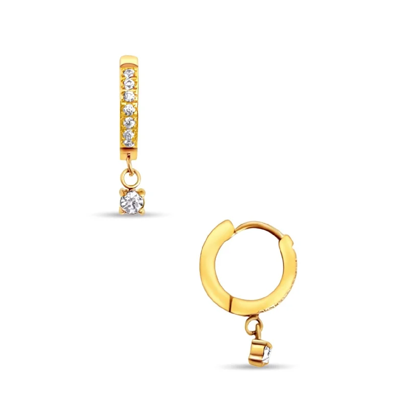 Sparkle More For Less – Jewelry Sale Happening Now Ellie Vail - Alessia Huggie Hoop Earring