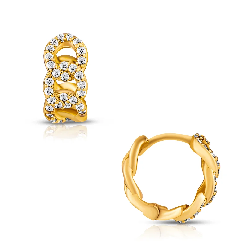 The Biggest Jewelry Sale Of The Year Is Here Ellie Vail - Anika Chain Huggie Hoop Earring