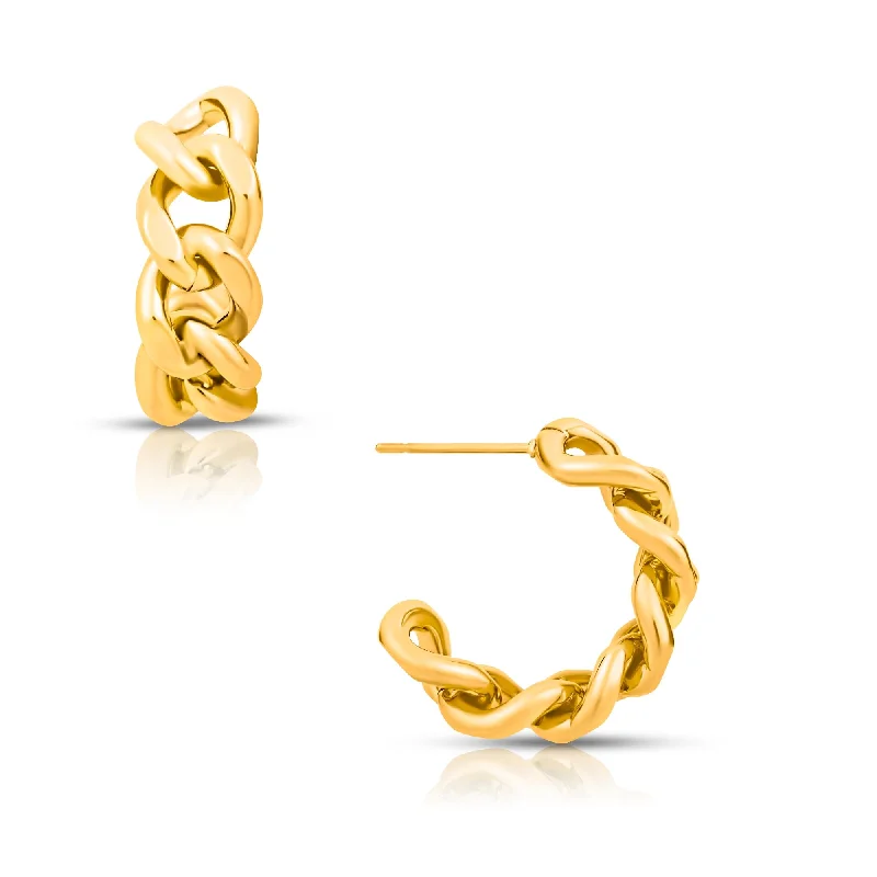 The Perfect Jewelry Piece At The Perfect Discount Ellie Vail - Braxton Chain Hoop Earring