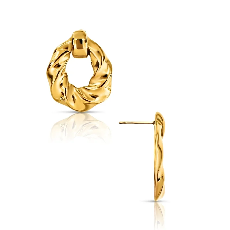 Dazzle In Elegance With Our Biggest Jewelry Sale Ellie Vail - Colter Twist Knocker Earring