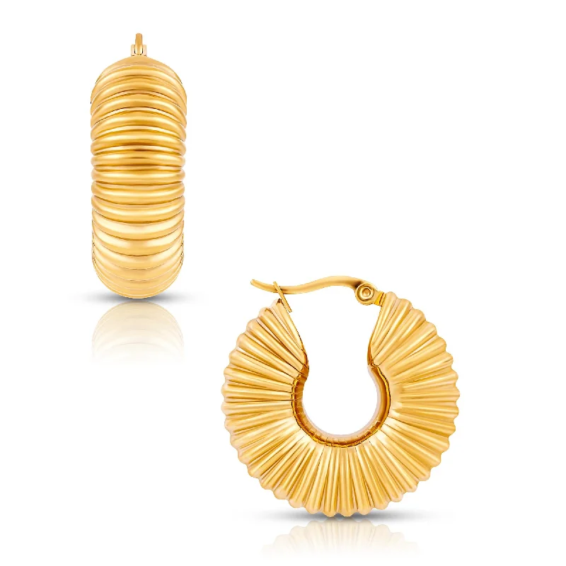 Unmissable Jewelry Discounts – Elevate Your Look For Less Ellie Vail - Coria Textured Hoop Earring