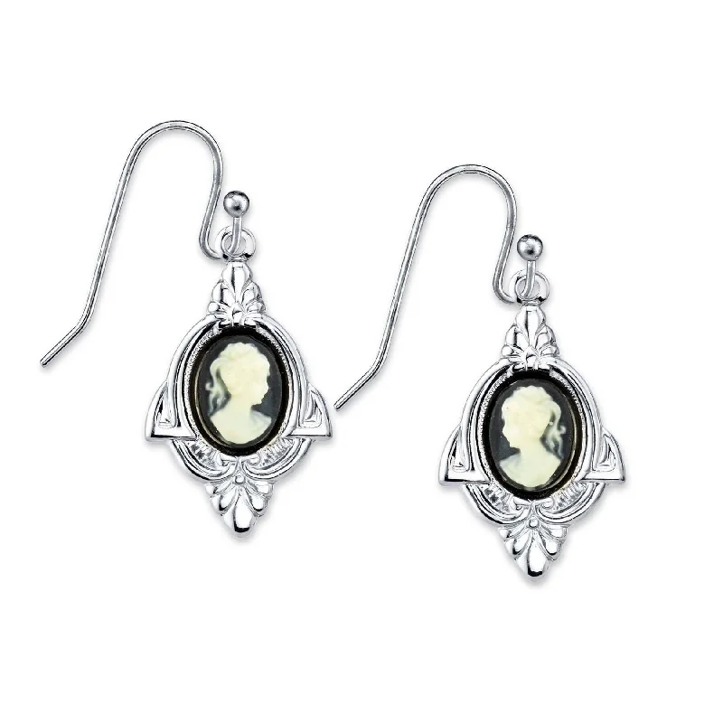 Jewelry Clearance Event – Stock Up Before It's Over 1928 Jewelry Embellish Vintage-Inspired Cameo Drop Earrings