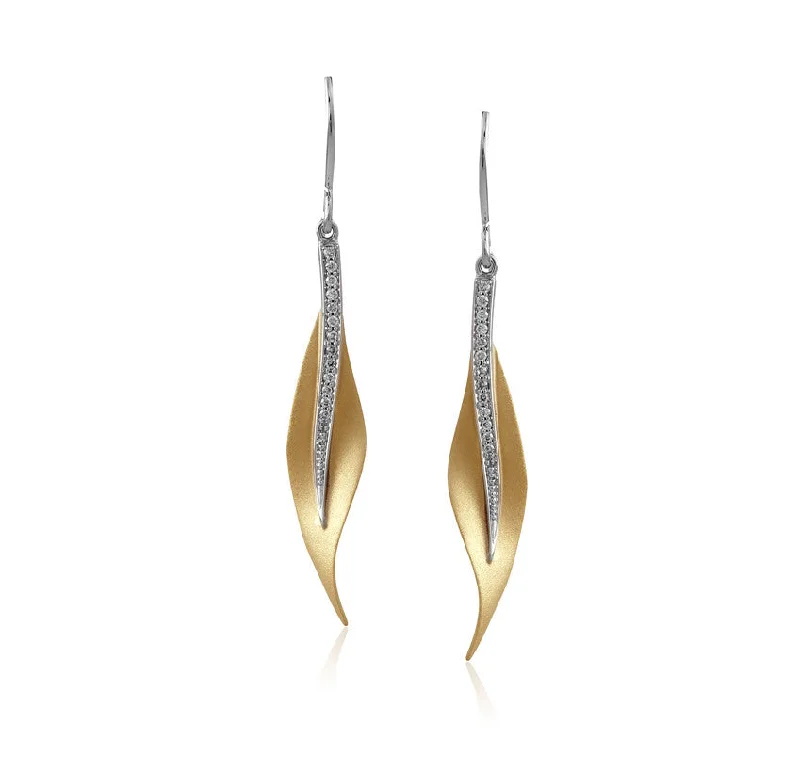 Unmissable Jewelry Sale – Shop Before It's Too Late 18K 2-Tone Leaf Earrings