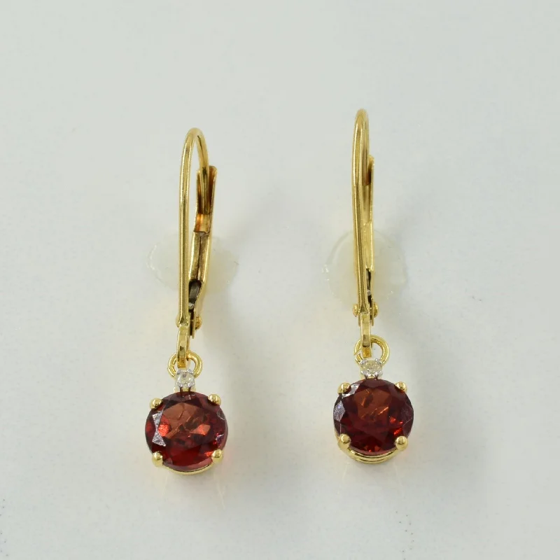 Don't Miss Out On Bestselling Jewelry At Special Prices Garnet & Diamond Earrings | 1.20ctw, 0.01ctw |