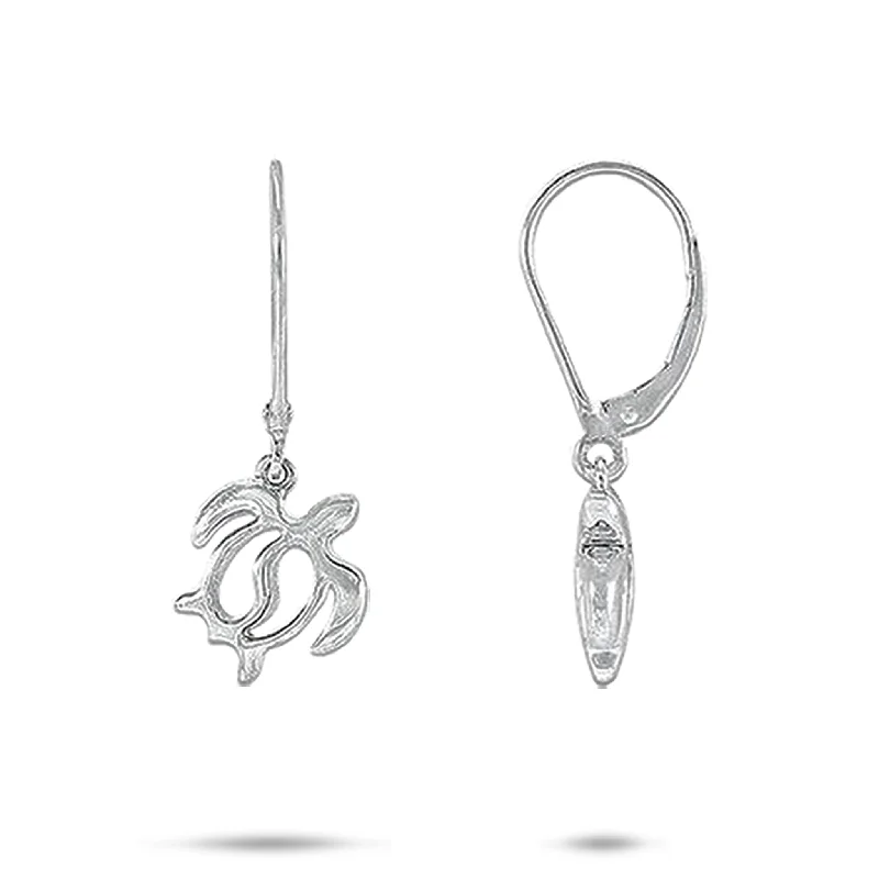 Unbeatable Offers On Luxury And Everyday Jewelry Honu Yin Yang Earrings in Sterling Silver - 13mm