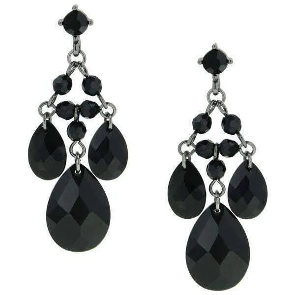 Adjustable Charm Bracelets For A Perfect Fit 1928 Jewelry Black Diamond Briolette Chandelier Earrings