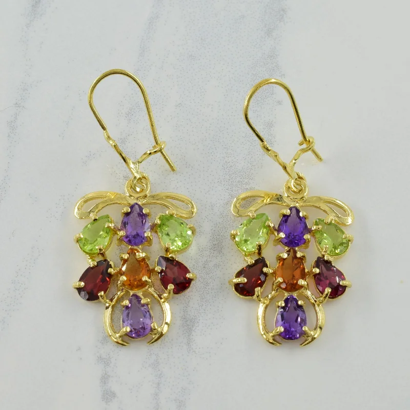 Clearance Sale On High-End Jewelry Collections Multi Gemstone Earrings | 4.76ctw |