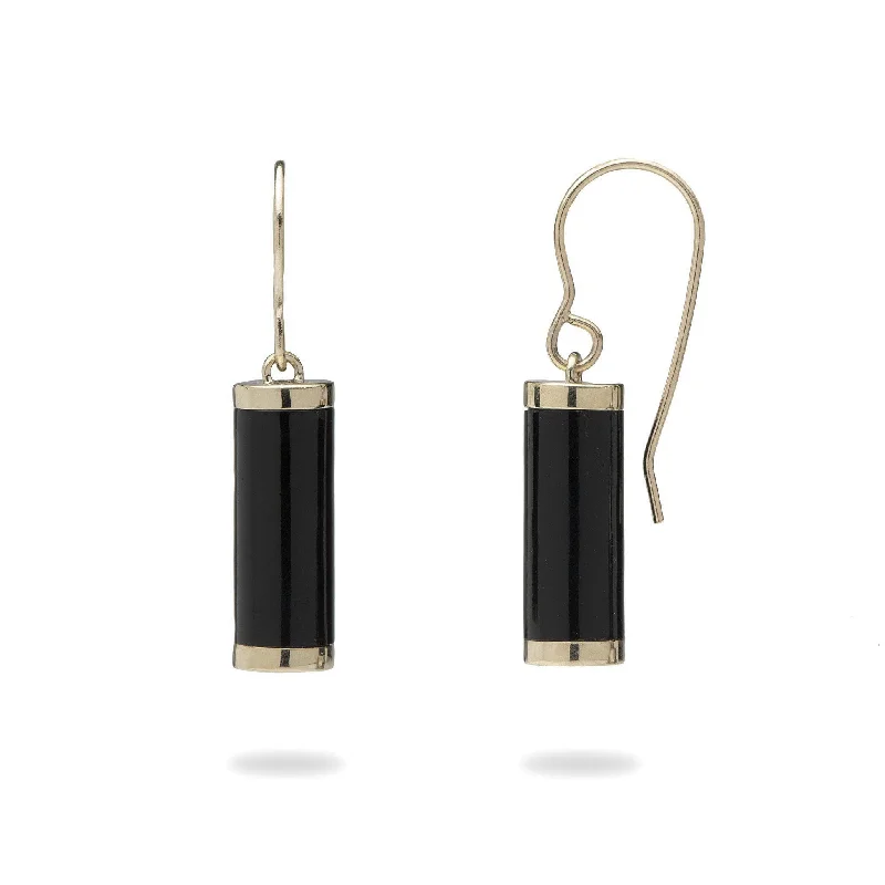 Seasonal Jewelry Deals – Elevate Your Style Ocean Chimes Black Coral Earrings in Gold