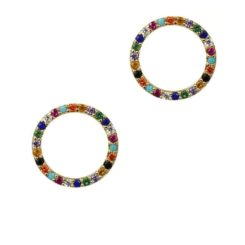 Shop Handcrafted Jewelry At Special Promotional Rates Over the Rainbow | Circle Earrings