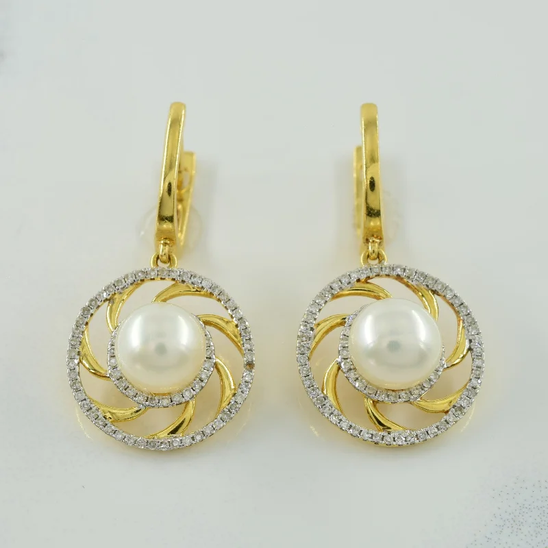 Elegant Jewelry At Unbeatable Prices – Shop Today Pearl & Diamond Drop Earrings | 4.00ctw, 0.75ctw |