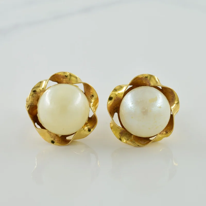 Bestselling Jewelry At Special Promotional Rates Pearl Screw Back Earrings | 10.20ctw |