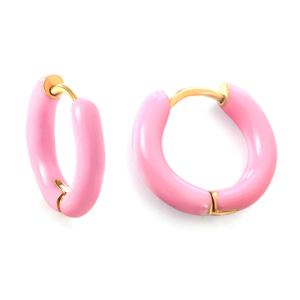 Eco-Friendly Sustainable Jewelry For Conscious Buyers Pink Colour Pop Earrings