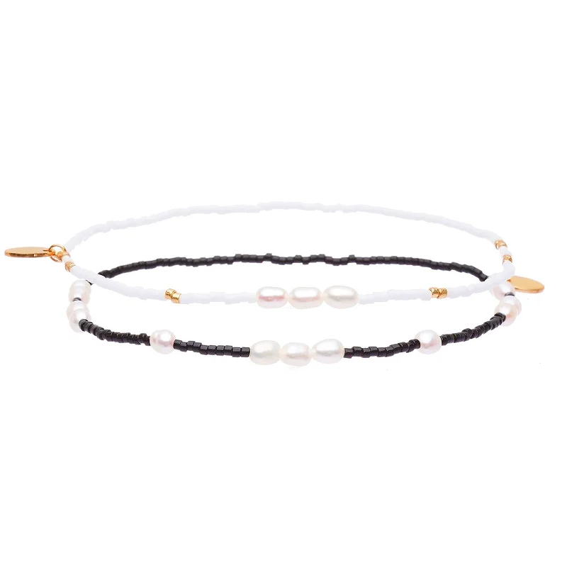 Affordable Luxury Jewelry – Style At A Great Price Poppy Anklet Stack - Black