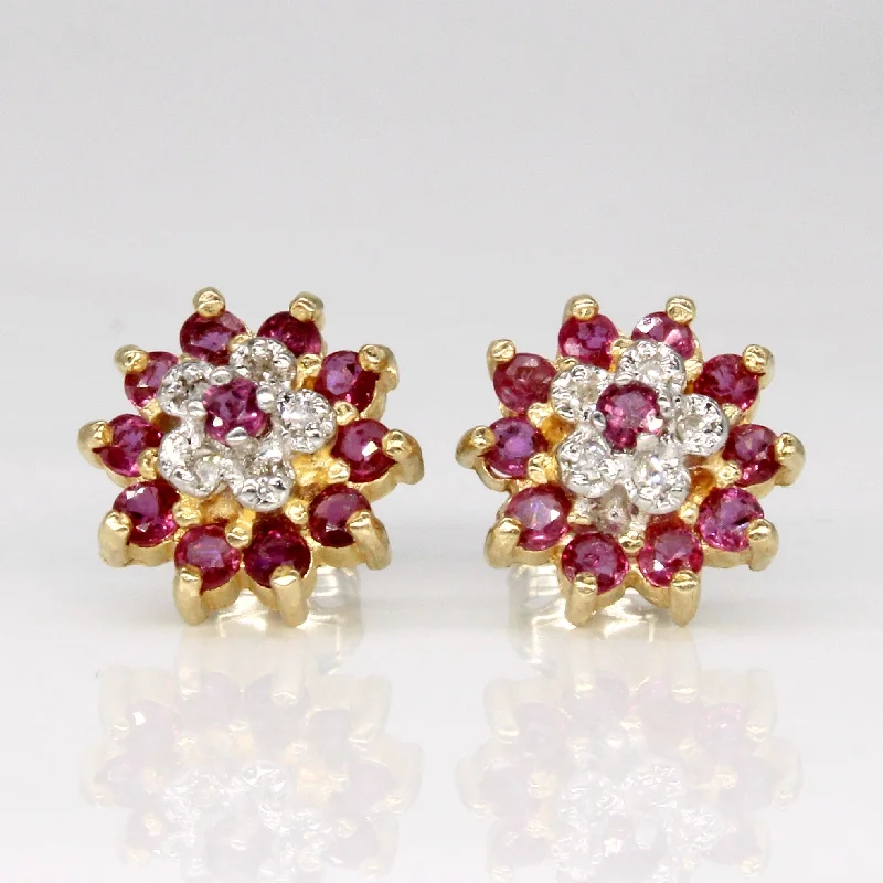 Bestselling Jewelry At Special Promotional Rates Ruby & Diamond Earrings | 0.44ctw, 0.03ctw |