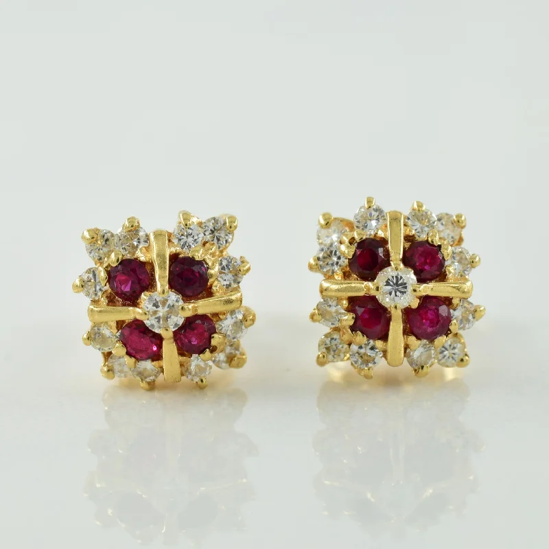 Affordable Elegance – Premium Jewelry At Special Prices Ruby & Diamond Earrings | 0.50ctw, 0.40ctw |