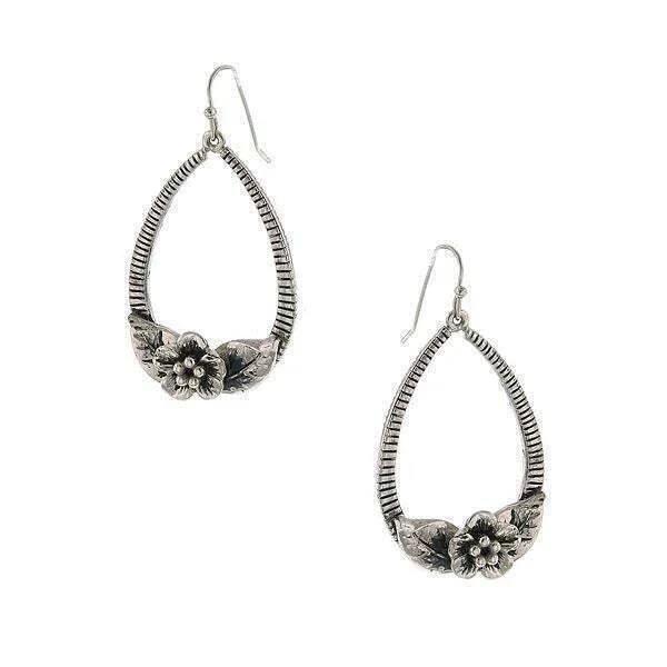 Handcrafted Jewelry Sale – Unique Designs At Low Prices 2028 Jewelry Flower Teardrop Hoop Earrings