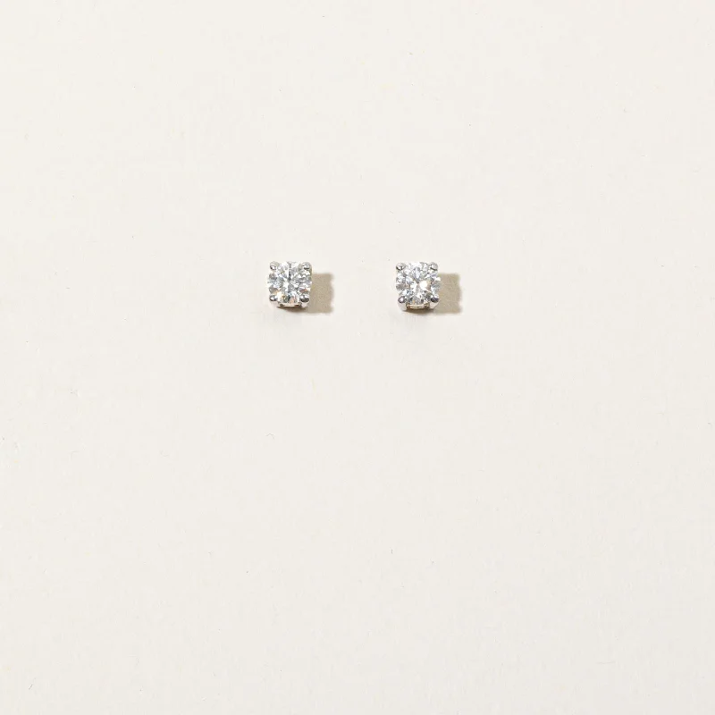 High-Quality Gemstone Jewelry For Special Occasions Solitaire Diamond Stud 18k Earrings | 0.5ctw |