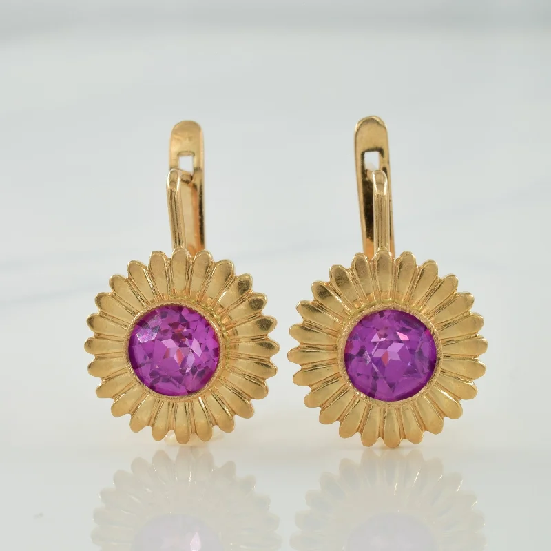 Modern Jewelry At Exclusive Discounts – Shop Today Synthetic Purple Sapphire Earrings | 3.00ctw |