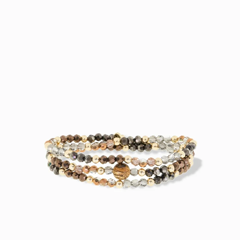 Jewelry Deals That Sparkle – Shop Today 3mm crystal/metal ball beaded stretch wrap bracelet