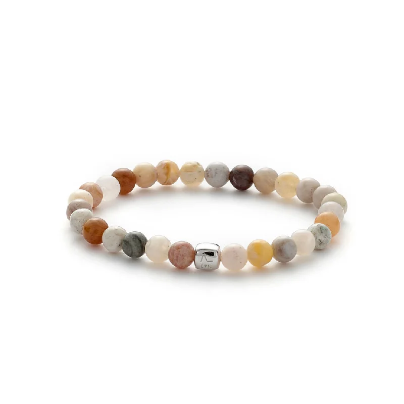 Limited-Time Jewelry Discounts – Shine Without The Splurge ColorUp Bamboo (6mm) Silver Bracelet w. Agate