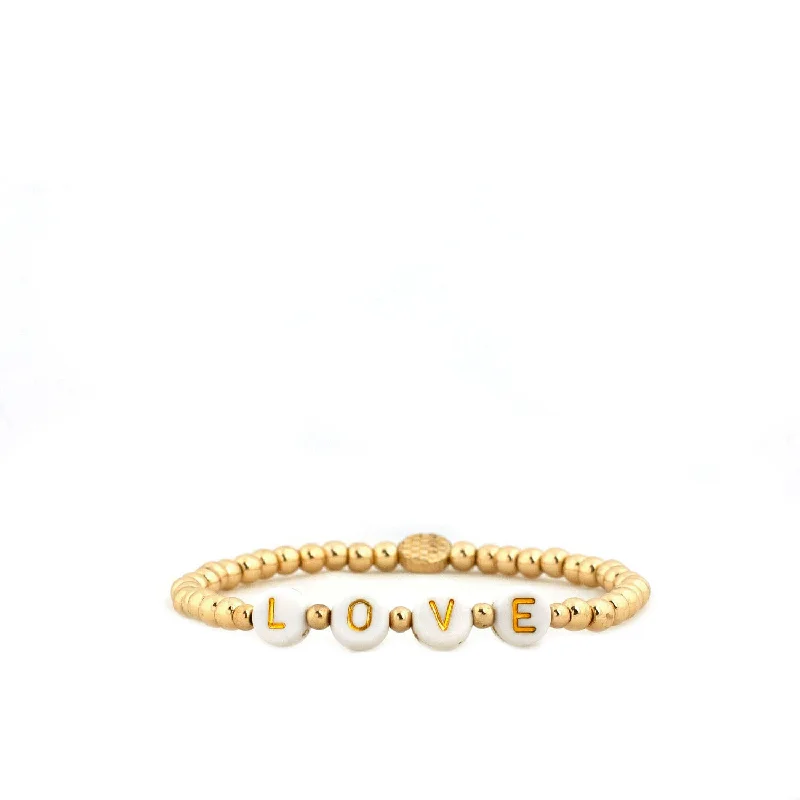 Must-Have Jewelry At Irresistible Discounts beaded LOVE disc bracelet