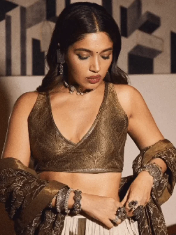 Handcrafted Beauty At Affordable Prices Bhumi Pednekar In Oxidised Pearl Handcrafted Cuff