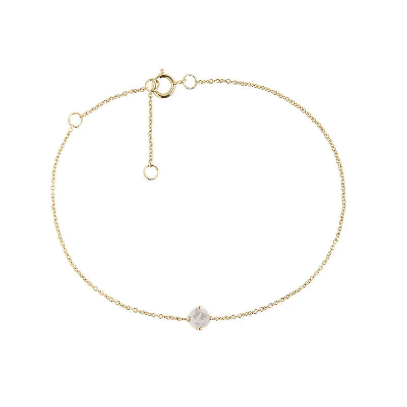 Exclusive Jewelry Discounts – Shop Now For Savings 10K Gold Bracelet w. Moonstone