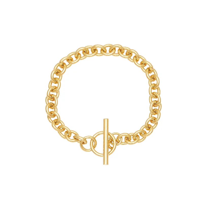 Elegant Jewelry, Exclusive Prices – Shop Now T Bar Gold Plated Bracelet